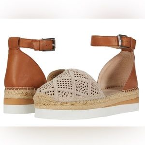 Vince Camuto Brafina Suede Leather Flatform Espadrilles, Moonstone/B
